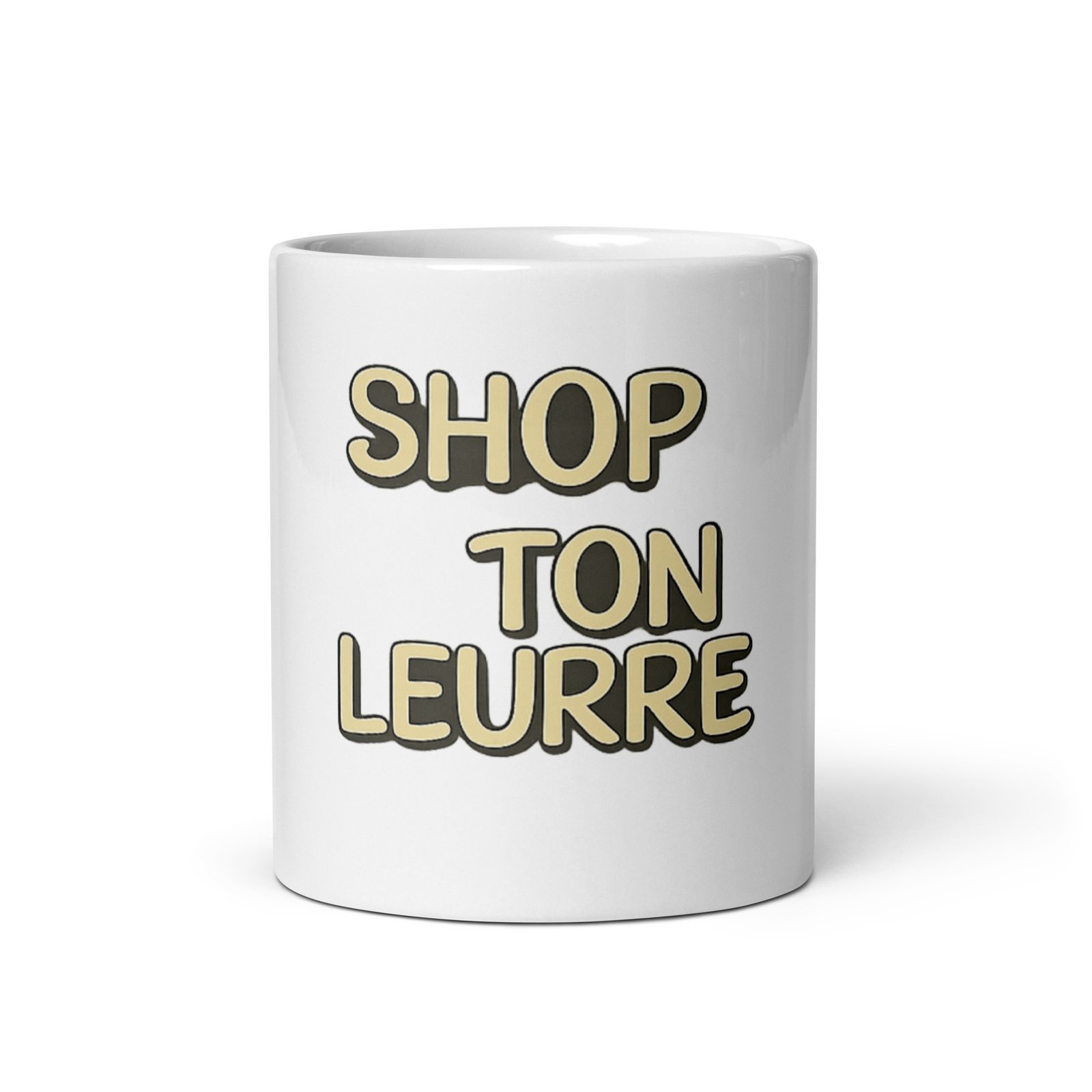 Tasse blanche Shop Ton Leurre – Image 2